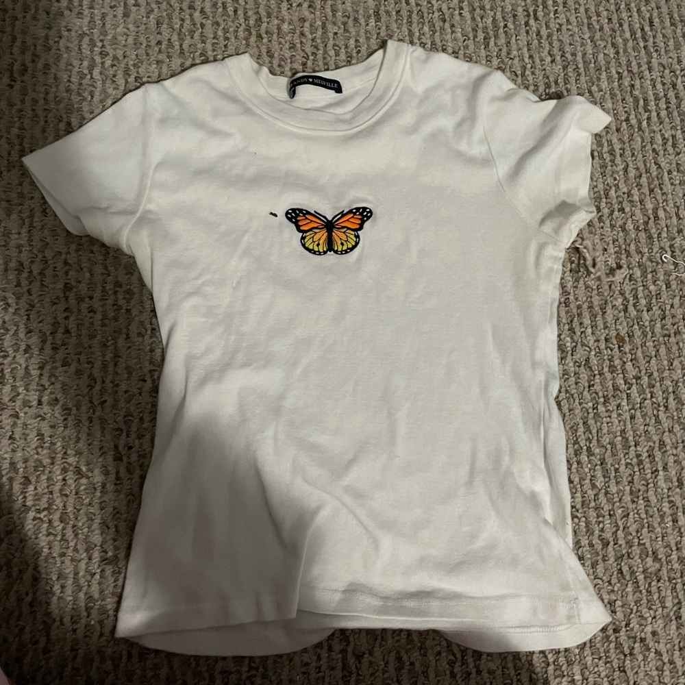 brandy melville butterfly tee
